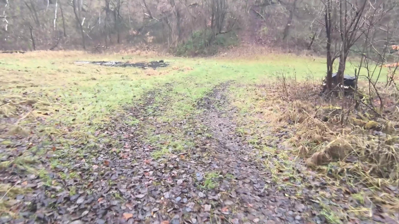 Bouncy Tits Action: Hiking Naked While Whipping the Tits