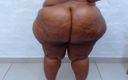 Big black clapping booties: Jack off para my massive bbw ass wiggling close-up completamente...