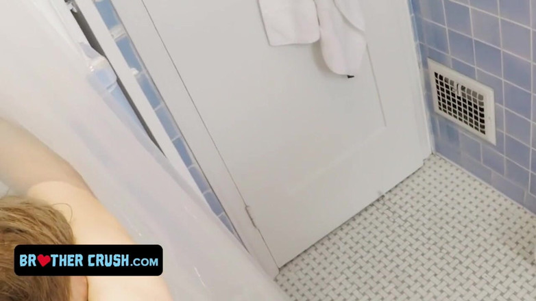 Brother Crush: Athletic twink step brother jerks off with and fucked by...