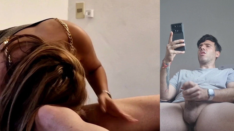 Latinascachondas: My Boyfriend Sees How I Suck Another Cock