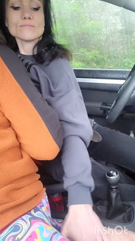 Public Agent: Stranded Biker Pick-up- Helped Him Warm up with Blowjob, Car Sex and Squirting Orga
