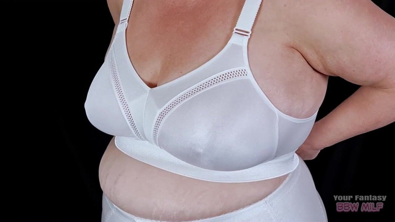 BBW_Wife: Retro Granny Panties and Bra - My Mature MILF Hairy Cunt...
