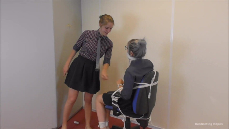 Restricting Ropes: Luna Grey &amp; Violet Haze - corporate bitches payback hD