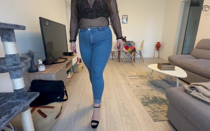 Your fantasy studio: Walking Around in High Heels and Jeans While Farting