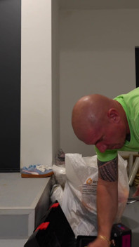 Asian with a Wet and Hairy Cunt Fucked a Builder in a Mouth and Was Fucked His Huge Cock Hard in a Dirty Garage