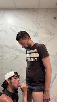 Wrecked in the Mall Bathroom by a Massive Cock!!!