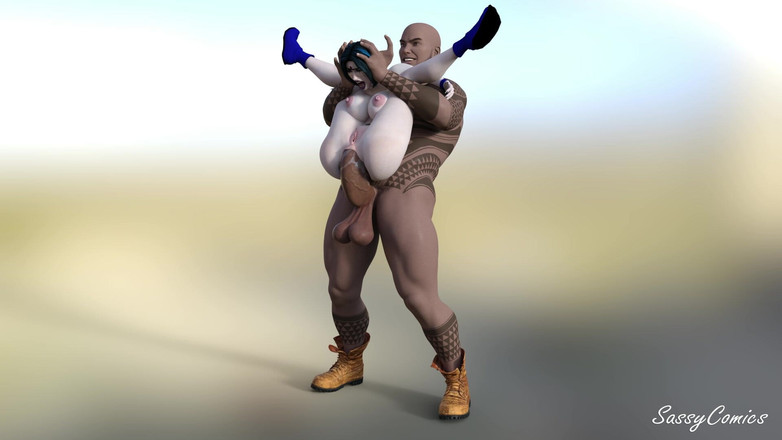 Sassy comics: ティーンタイタンズ - 巨大な入れ墨BBCアフリカの男によって犯されたラビンアナル