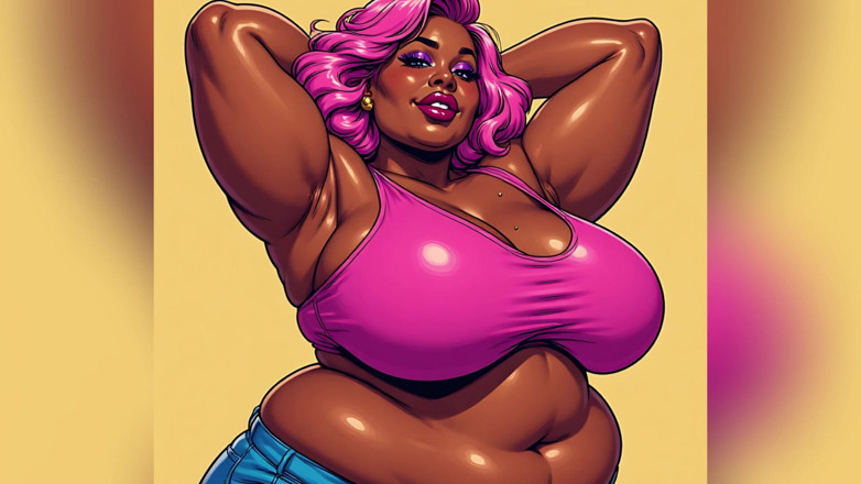 AI Porn: Chubby Black Women Art