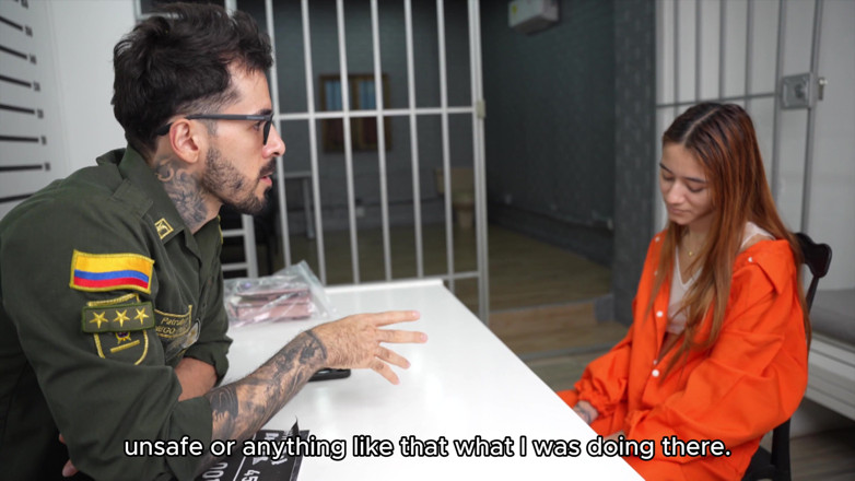 MIKEZANDER01: Teen Girl with Small Tits Does Anal on a Jail...