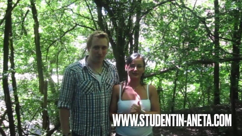 Studentin Aneta: Mein 1x 야외 섹스!!