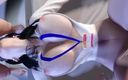 Why fuck so hard: 그녀의 큰 자지 상사에게 봉사하는 3D 거유 창녀
