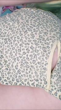 Teen Girl Playing with Pussy on Bed After College