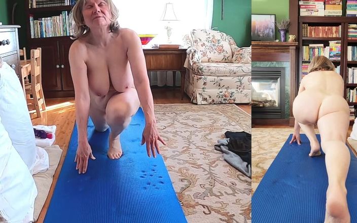 Marie Rocks, 60+ GILF: Yoga-gilf bringt sich selbst zum orgasm
