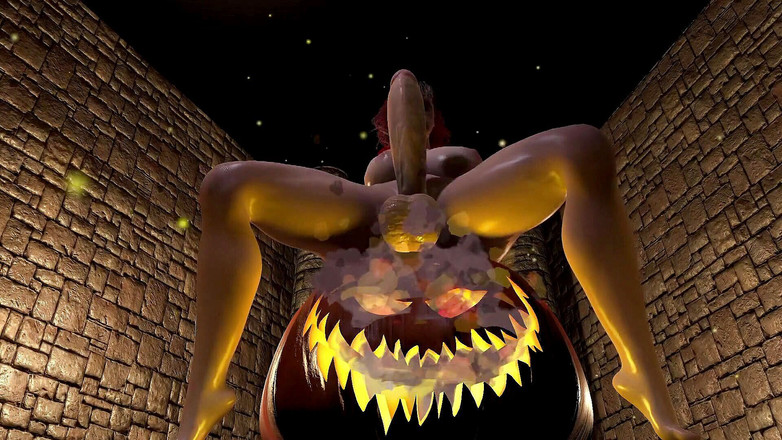 Wraith Futa: Uma Garota Armadilha Para O Rei Das Abóboras