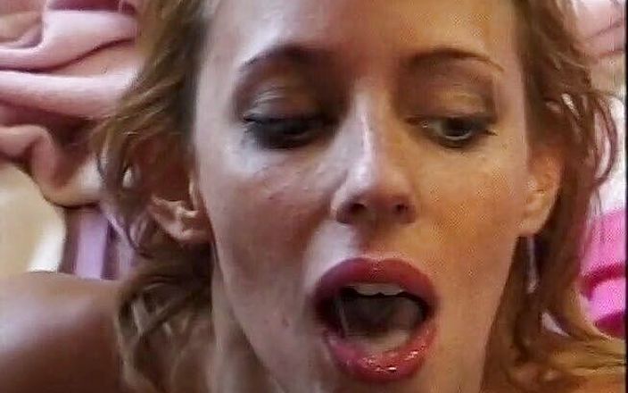 DP Darlings: Busty college chick fucked by two cocks