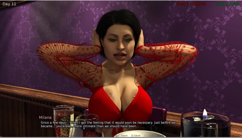 XXX Games Bunk: Sinful Success - 롤플레이 - 게임플레이 - 금기 - 로맨틱한 저녁 식사 - 저녁 식사를 위해 집주인을 데려가는 세입자 - 1부