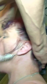 Granny Kim Sucking a Younger Black Guys Cock to Completion