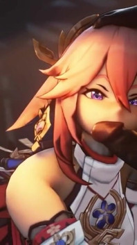 Yae Miko Worship's a Big Hilichurl Cock and Kisses It Passionately Genshin Impact 60 Fps HD