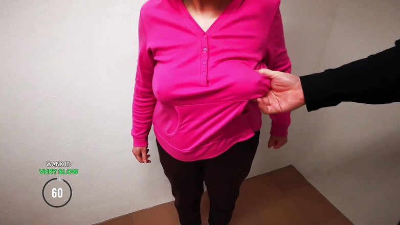 Bouncy Tits Action: Wank game 1 - वीर्य न निकालने की कोशिश करें - स्तर बहुत सख्त