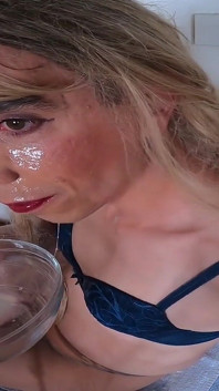 Special Freezed Cum Playing and Swallowing