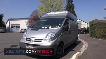 French girls at work: Redhead meter maid gets fucked in the truck