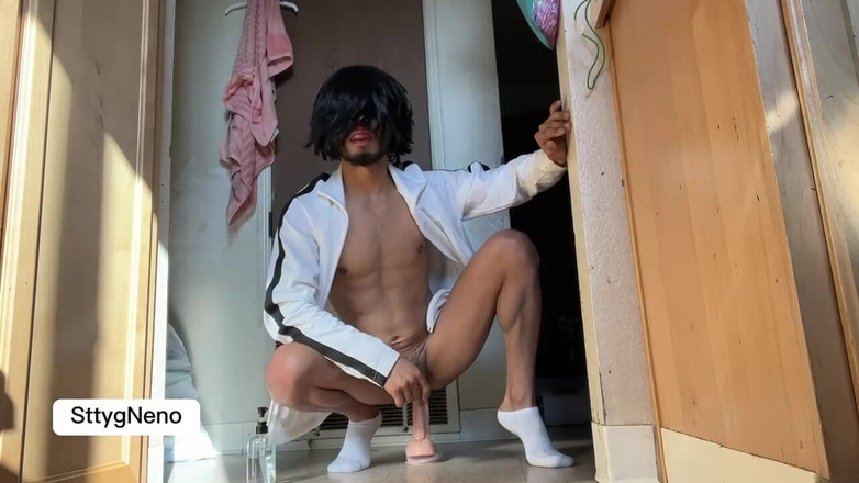 Xooshua (xblue18): 18 Year Old Twink Riding a Huge Cock After Celebrating...