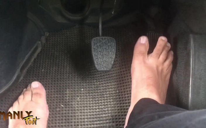 Manly foot: Bare Foot Pedal Pumping - Your Tongue Belongs to My Soles -...