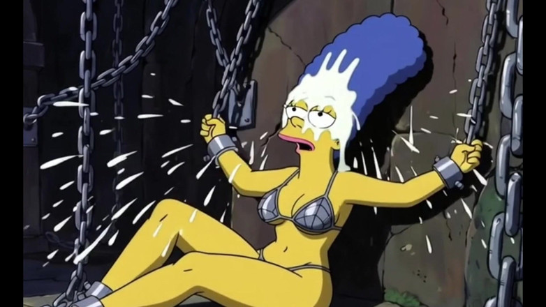 Octopussy Lovers Club: Děvka v řetězech si vezme jeho sperma. erotická fantazie. Kreslená parodie...