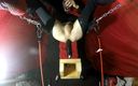 Fist slave: Solo play on 22 inch toy in sling