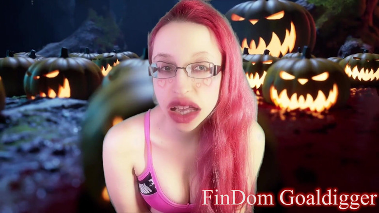 FinDom Goaldigger: Váš penis se promění v halloweenské sladkosti