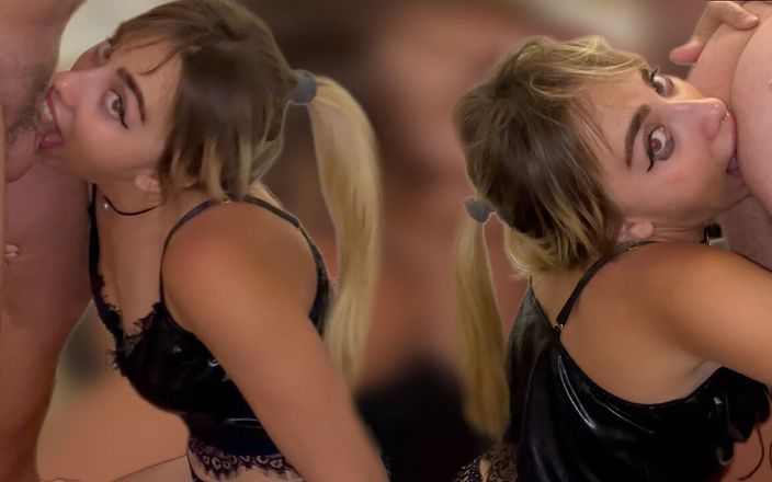 Raxxxbit: Real Rough Facefuck Ass Rimming Throatpie with Hot Blonde