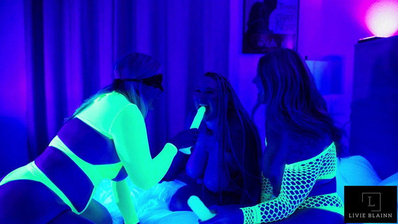 Livie Blainn: Glow in the Dark Dicks Girl Girl Girl