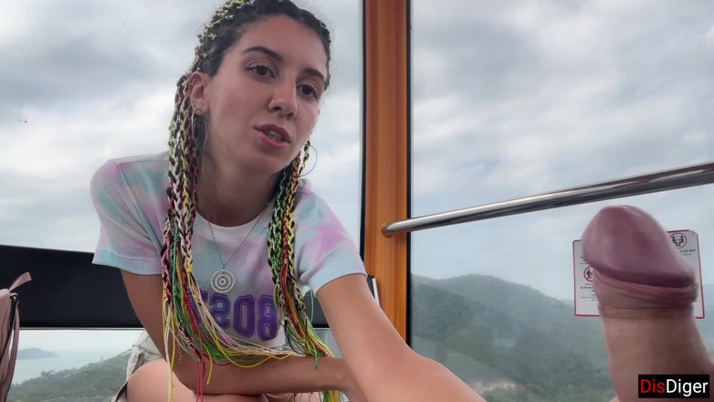 Dis Diger: Otdoor dick esibizionismo sulla ruota panoramica - ragazza sconosciuta mi aiuta...