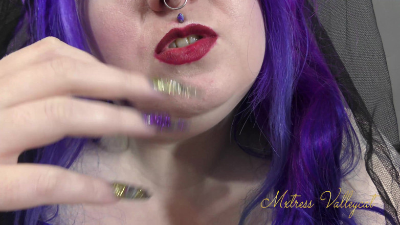 Mxtress Valleycat: Taquinage à lèvres et ongles