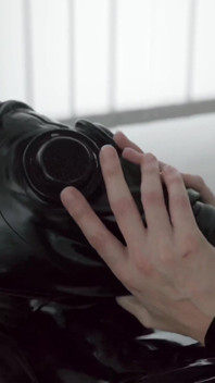 Solo Gasmask Games in the Rubber Clinic Part One