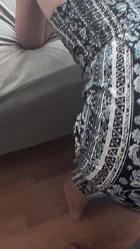 Teasing and Grinding on His Boxers