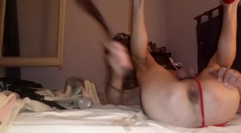 Ratapcxsumi: Spanking submissive crossdresser
