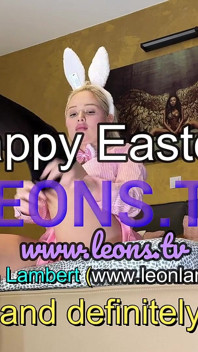 Hot and Horny Easter Bunny Makes a Big Cock Cumming by Losing Control and a Ruined Orgasm