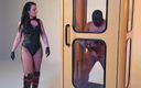Mistress Luciana di Domizio: Spit on and jerked off in the phone booth