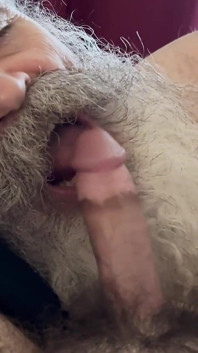 Feeding Big Moustache Stepdaddy a Creamy Load