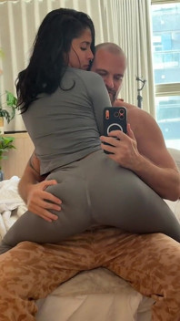 POV: Tattooed Latina Gets Backshots in Front of a Mirror