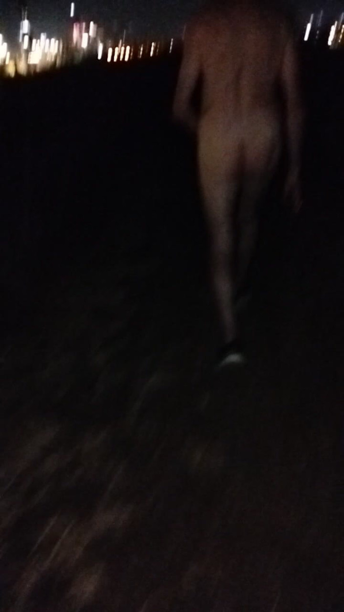 Benkinkiben: Naked Walking on the Hill Along Highway