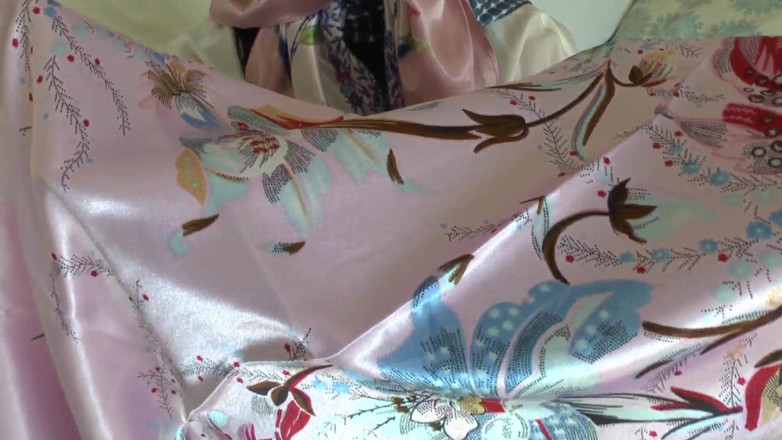 Lady Victoria Valente: Satin Scarf Lover and Cumming on a Shiny Satin Scarf,...