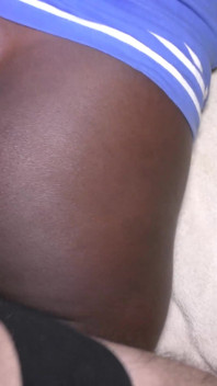 Bubble Ebony Butt Fucked and Creampied by a Big White Cock