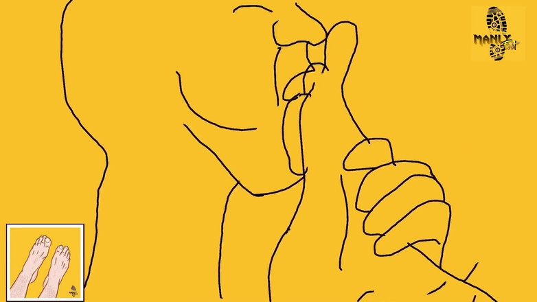 Manlyfoot: Si mungil piggy ini lagi bersihin kakiku dengan lidah penurutnya -...