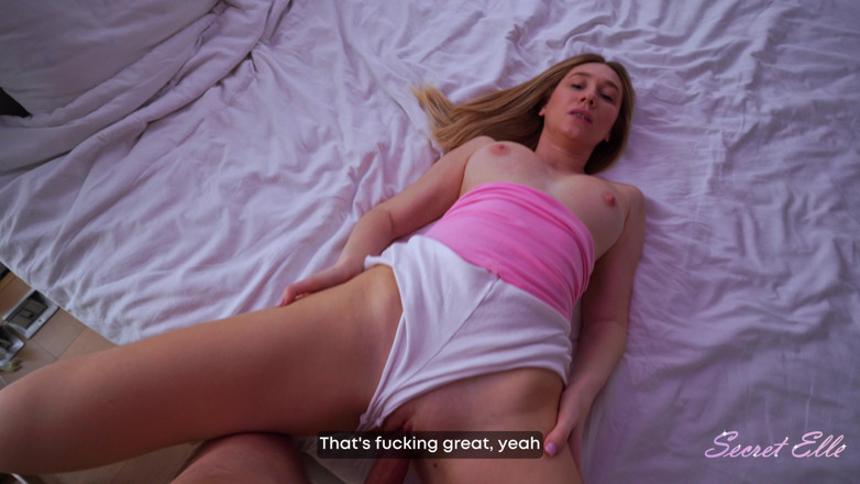 Secret_elle: GF's Stepsister Begging for More and Gets Unexpected Creampie, When...