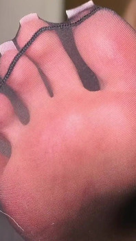 Black Stocking Nylon Feet Show