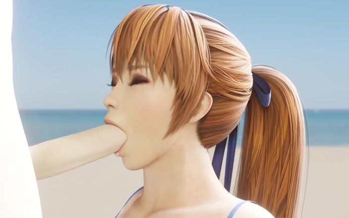 Velvixian: Kasumi blowjob am strand