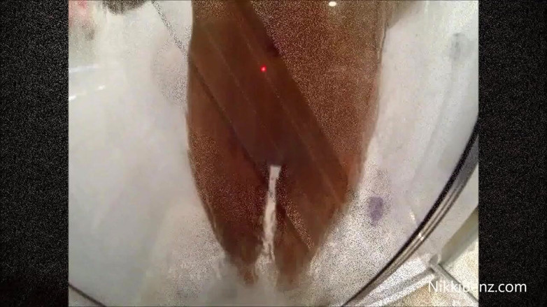 Nikki Benz: Sexy Nikki Benz pussy pleasure in the shower!!