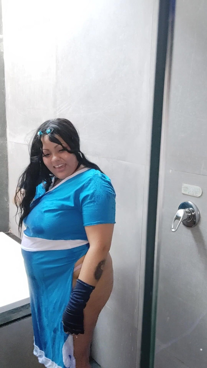 Cutiepiie Chubby: BBW Katara Cosplay Photoshoot Making off
